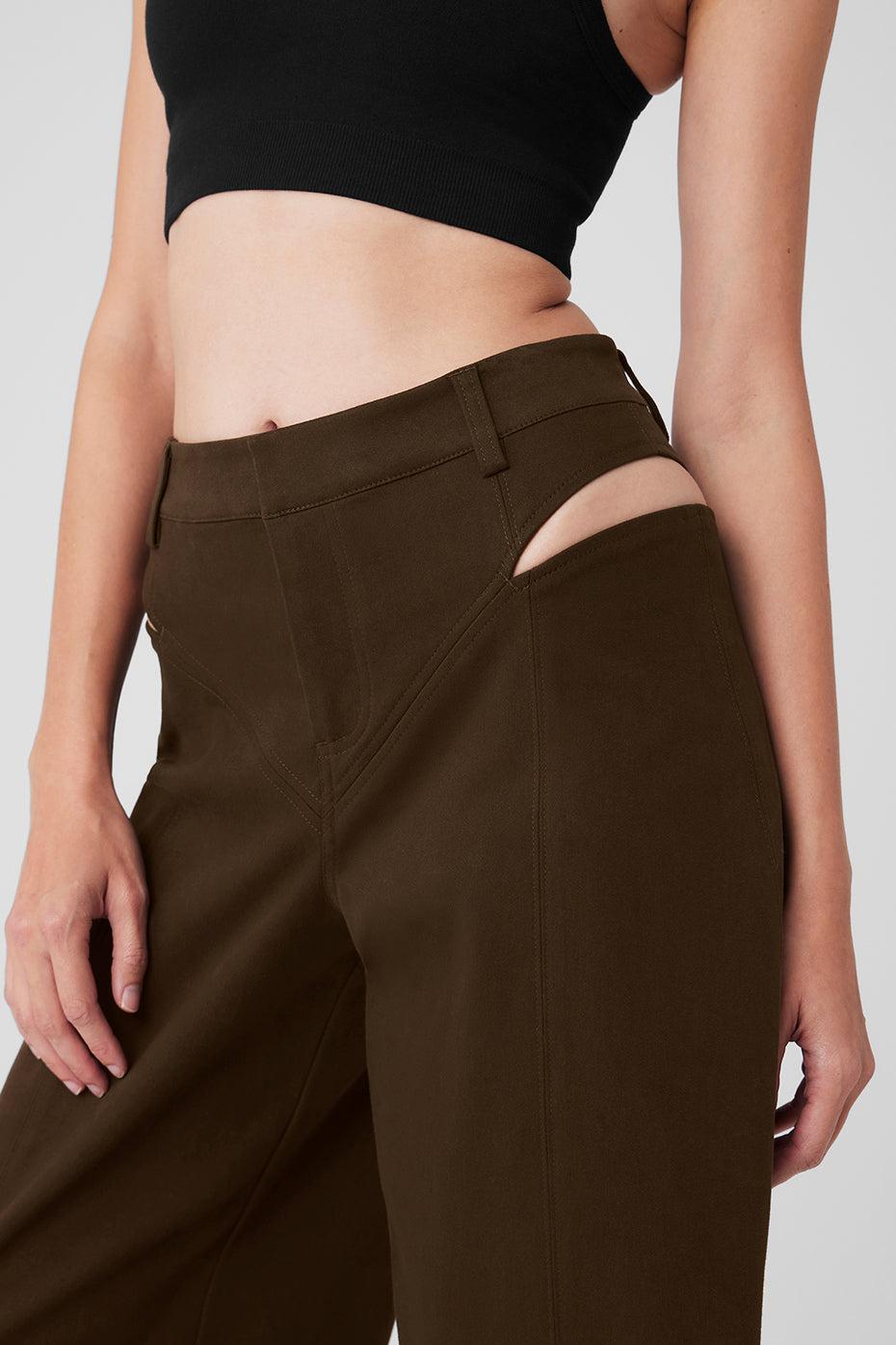 High-Waist Risk Taker Trouser - Espresso Product Image