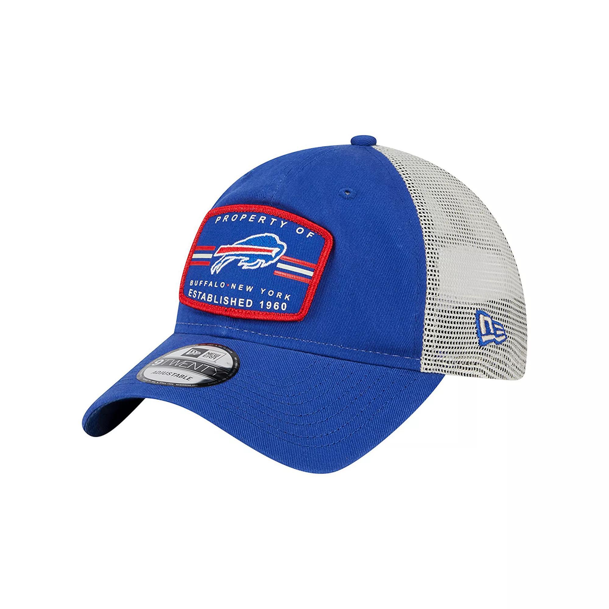 Men's New Era Royal Buffalo Bills Property Trucker 9TWENTY Snapback Hat, Blue Product Image