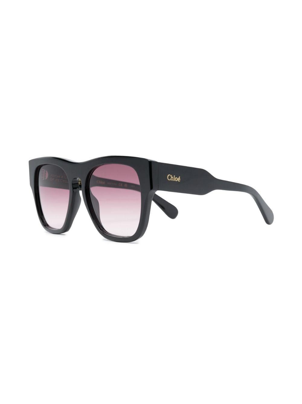 CHLOÉ Brille Mit Eckigem Gestell In Black Product Image