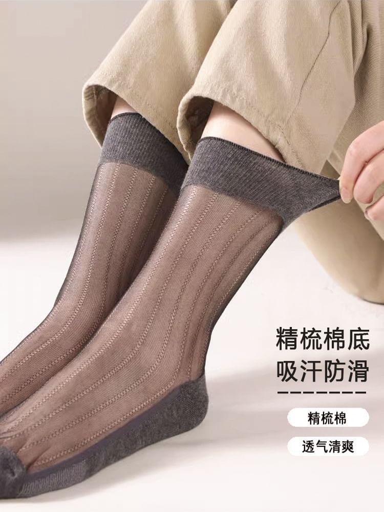 Plain Sheer Socks / Set Product Image