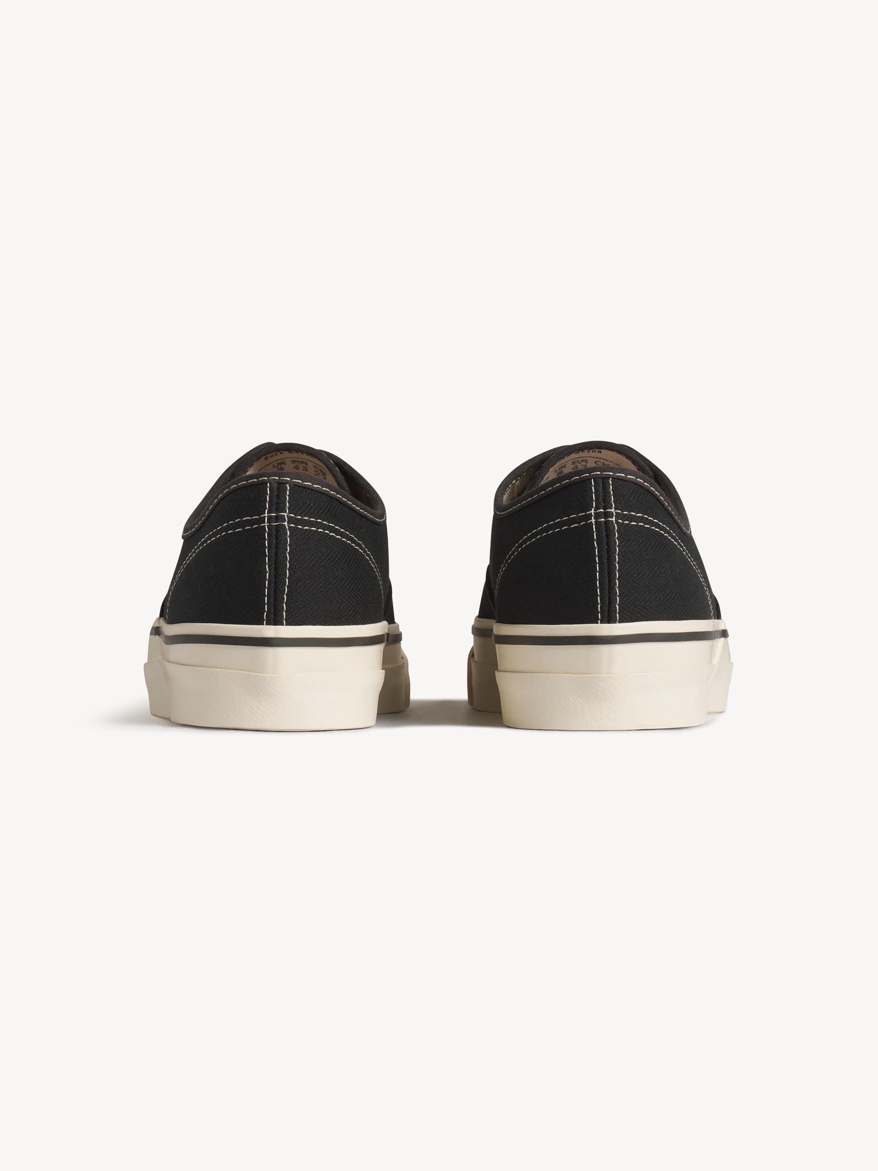 Black Herringbone Moonstar Deck Shoe Product Image