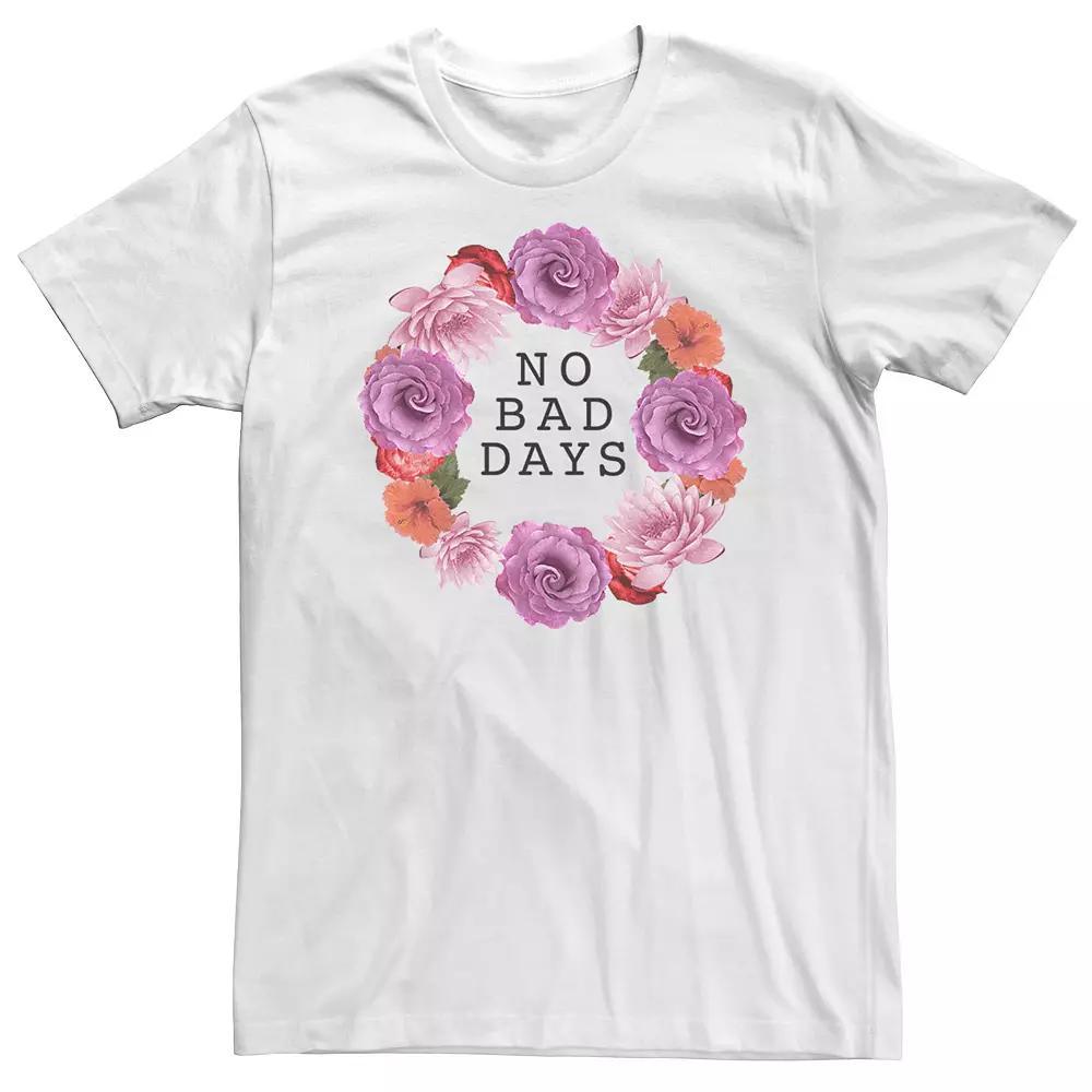 Big & Tall No Bad Days Floral Wreath Tee, Men's,  Product Image