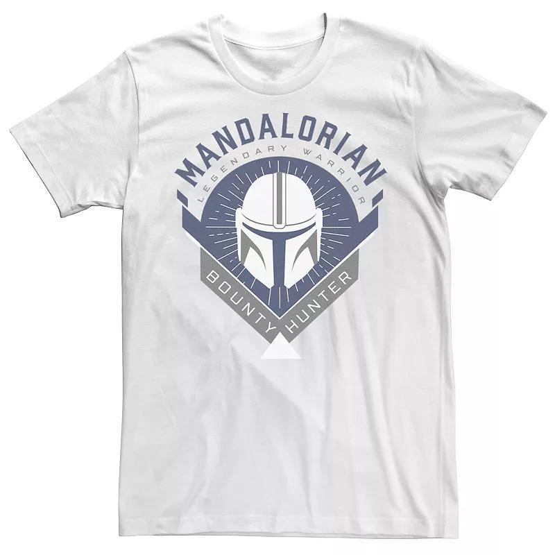 Men's The Mandalorian Warrior Emblem Tee, Size: 3XL, White Product Image