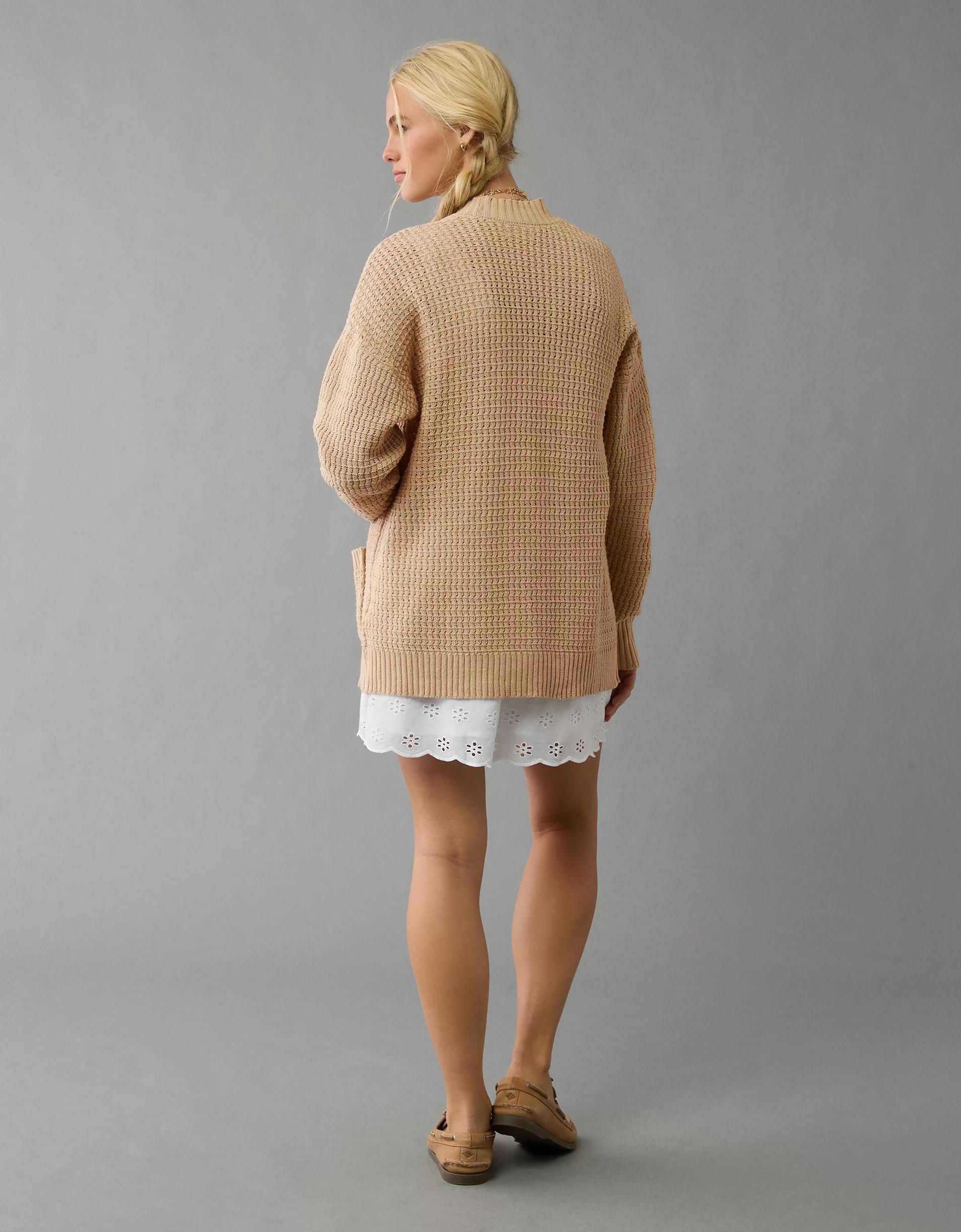 AE Open Knit Cardigan Product Image