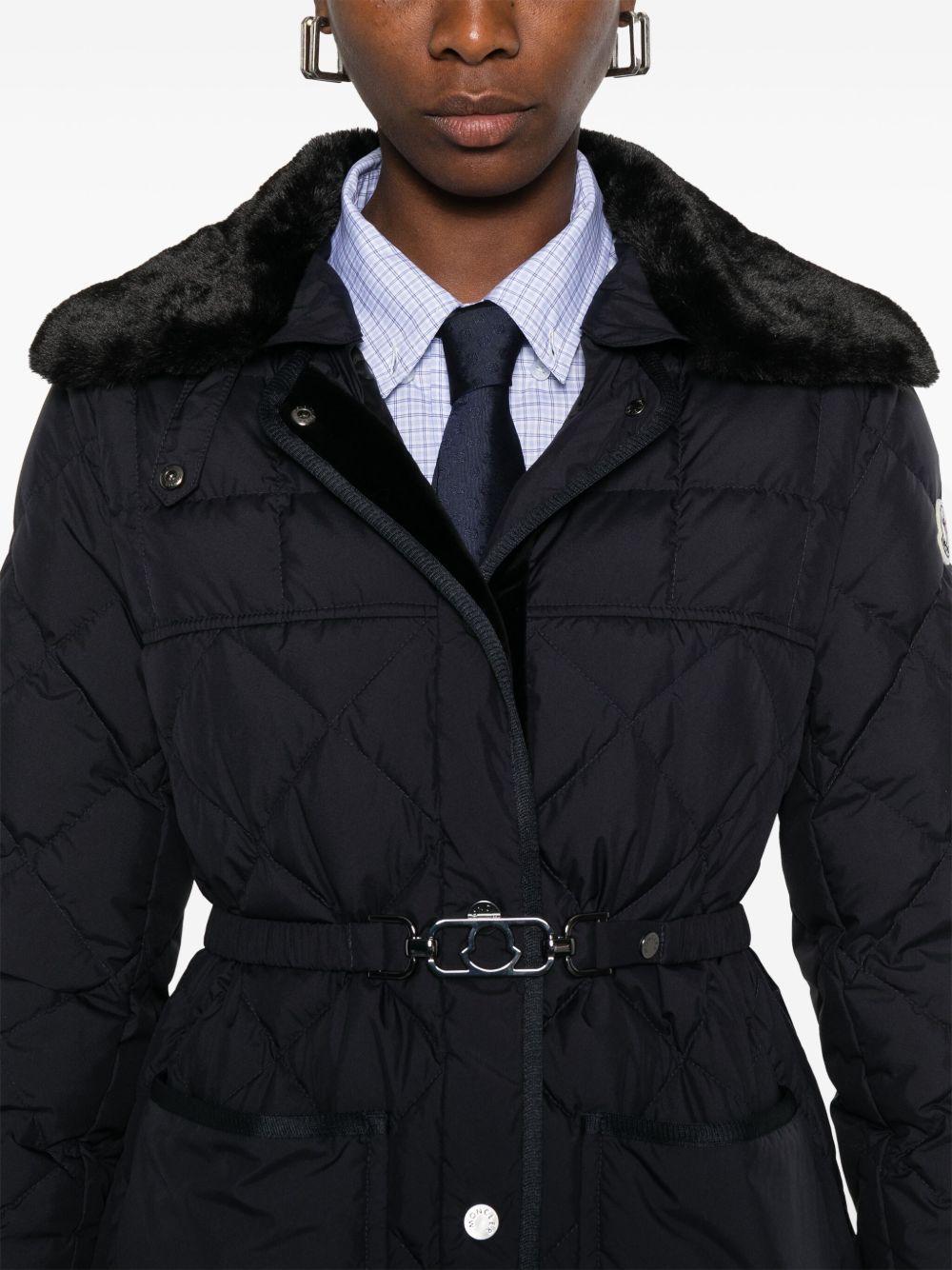 quilted belted jacket Product Image