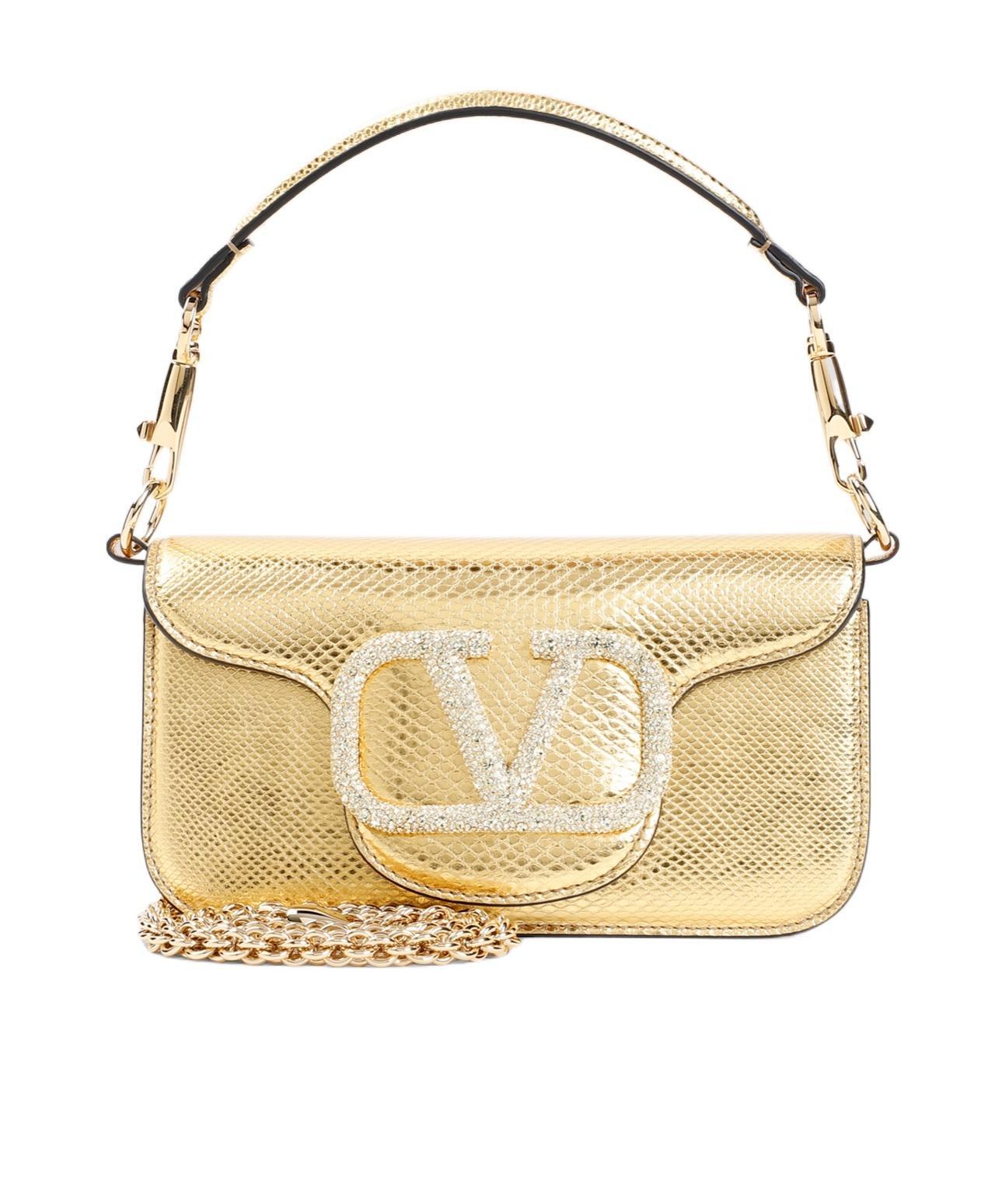 VALENTINO GARAVANI Valentino Locò Foldover Top Shoulder Bag In Nude Product Image