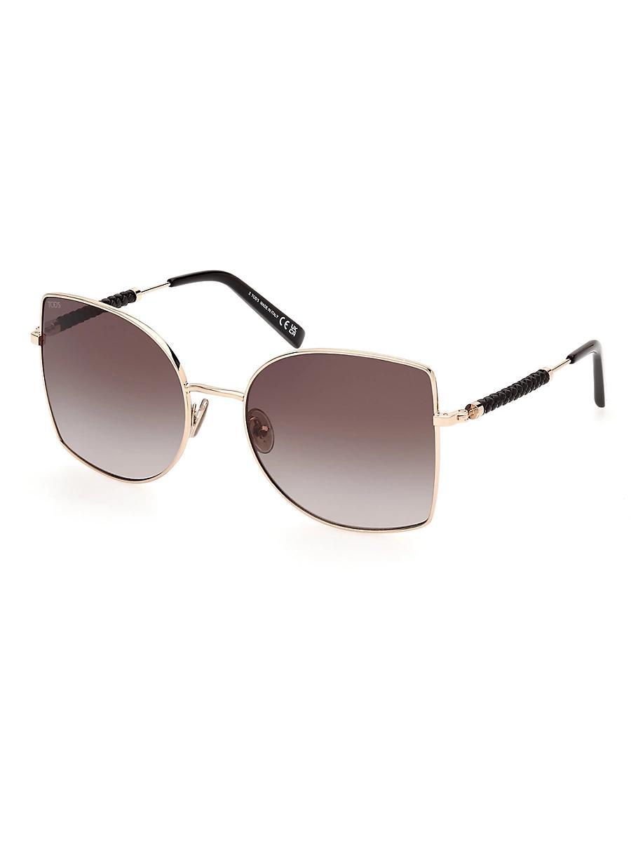 Womens 65MM Geometric Acetate Sunglasses Product Image