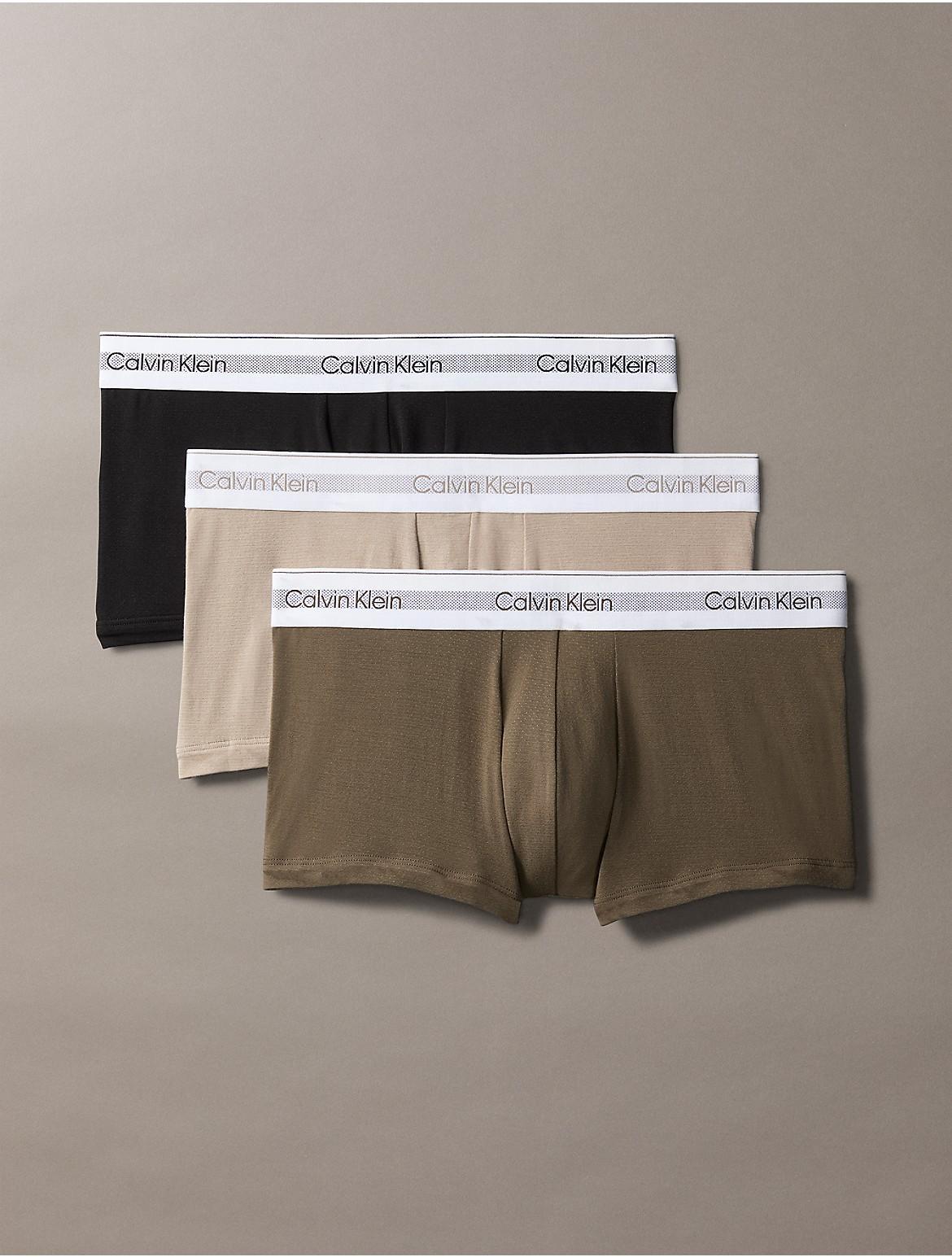 Calvin Klein Mens Modern Air 3-Pack Low Rise Trunk - Black - M Product Image