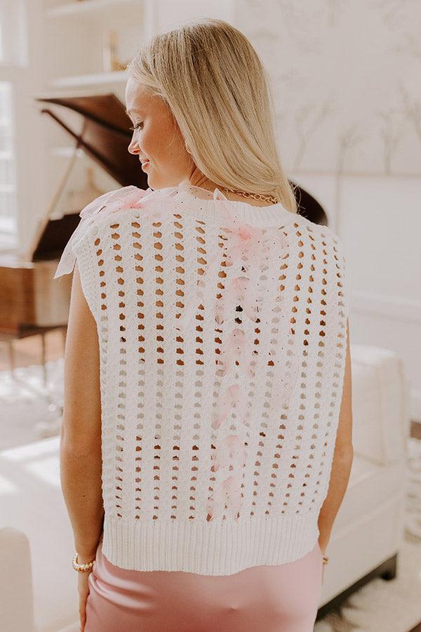 Smiles And Sorbet Knit Vest Top Product Image