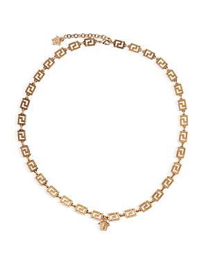 Versace Brass-Tone Metal Logo Necklace Product Image