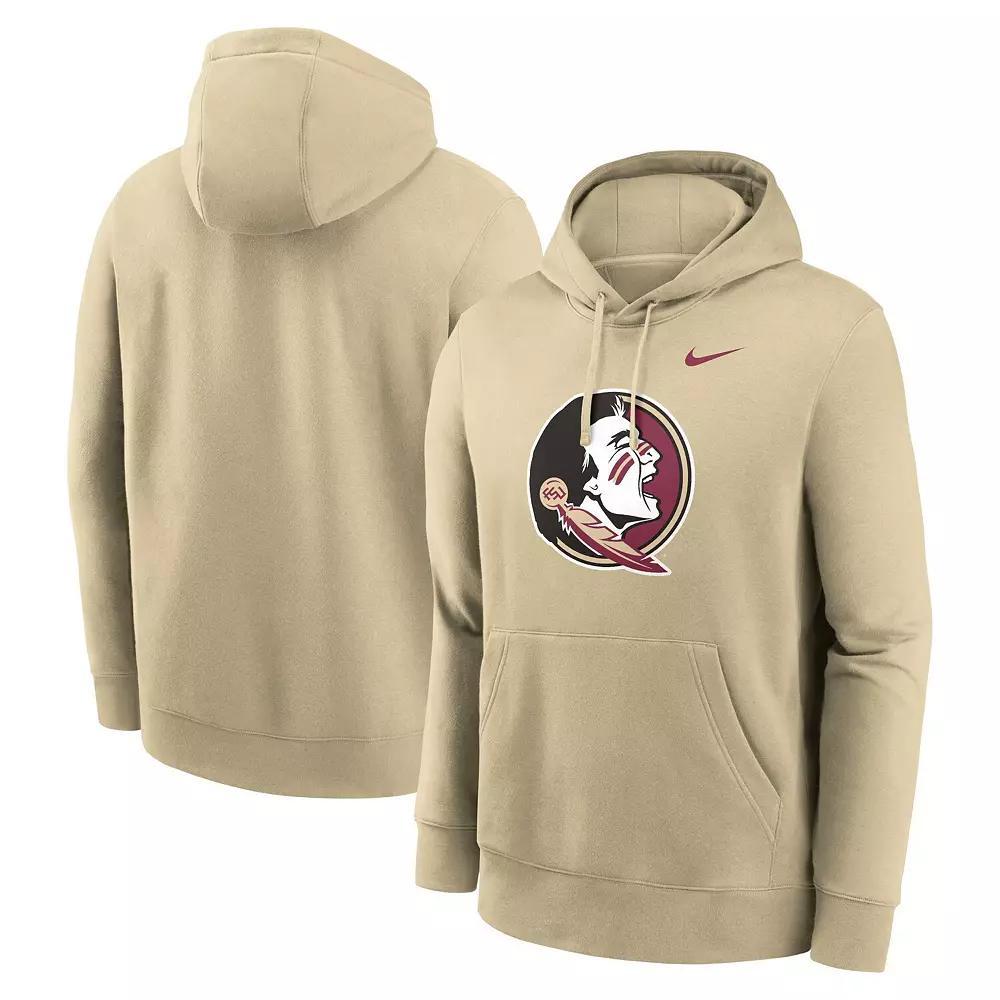 Men's Nike Gold Florida State Seminoles Primetime Evergreen Club Fleece Pullover Hoodie, Size: XL Product Image