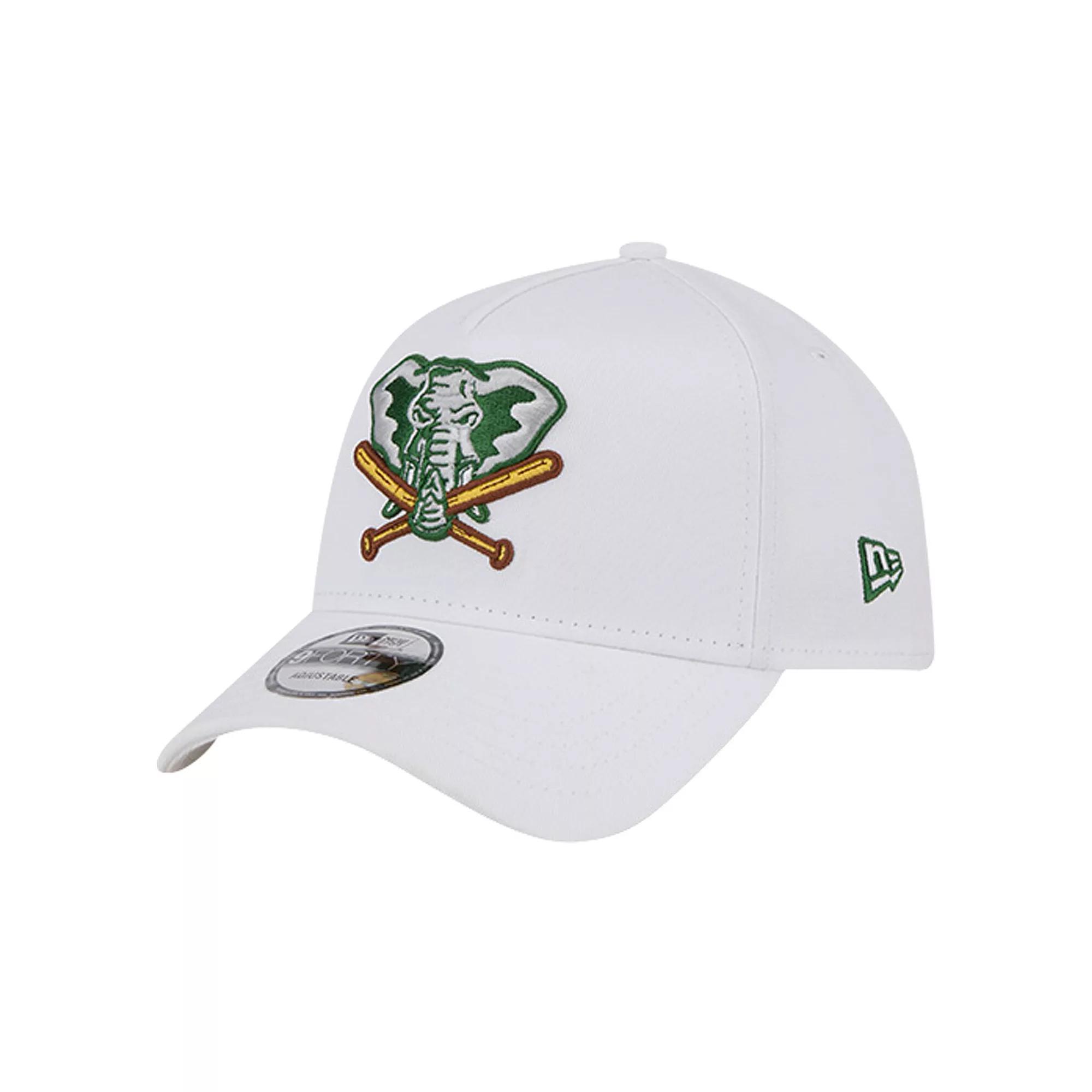 Men's New Era White Oakland Athletics TC A-Frame 9FORTY Adjustable Hat Product Image