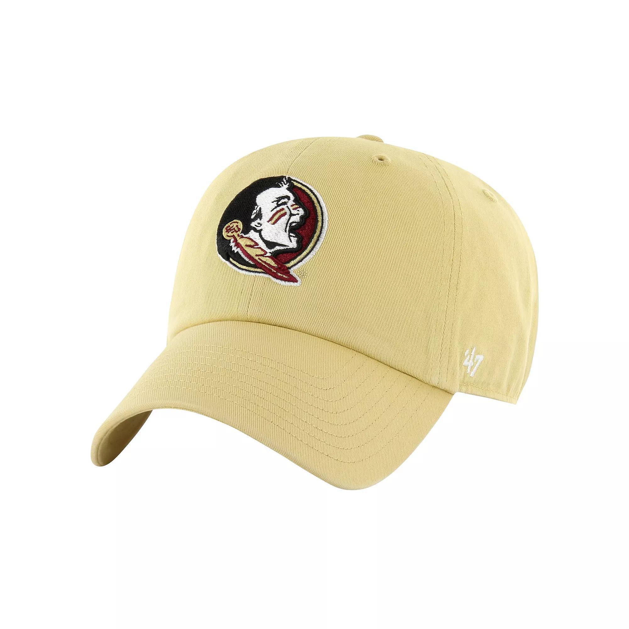 Men's '47 Gold Florida State Seminoles Vintage Clean Up Adjustable Hat Product Image