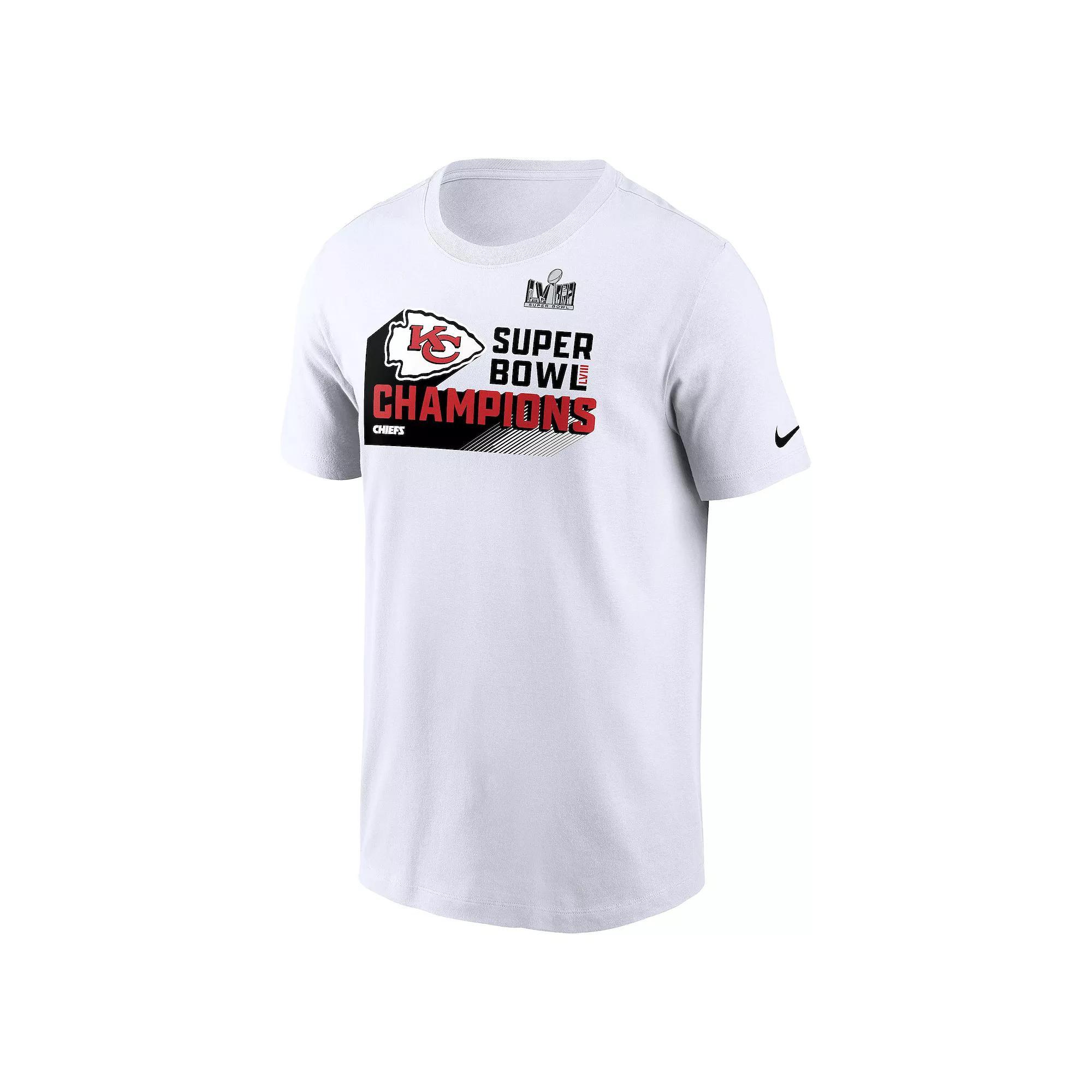 Men's Nike Kansas City Chiefs Super Bowl LVIII Champions Iconic Tee, Size: XL, White Product Image