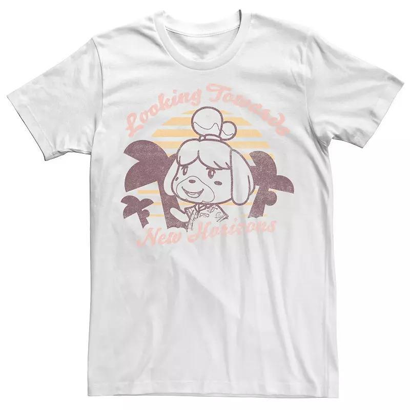 Men's Animal Crossing: New Horizons Isabelle Sunset Tee, Size: 3XL, White Product Image