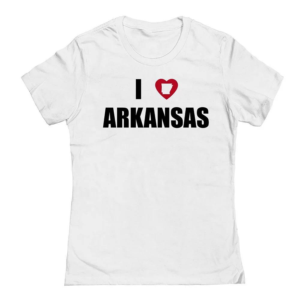 Junior's I Heart Arkansas Graphic Tee, Women's,  Product Image