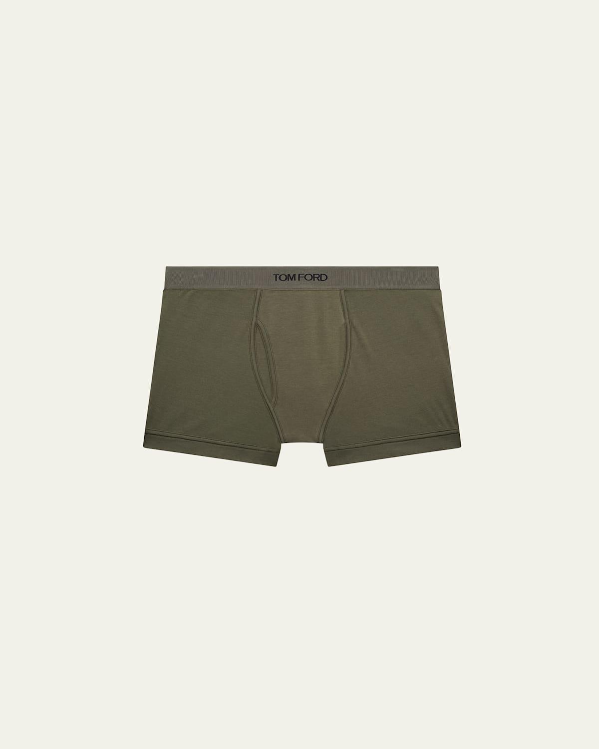 Mens Cotton-Stretch Jersey Boxer Briefs Product Image