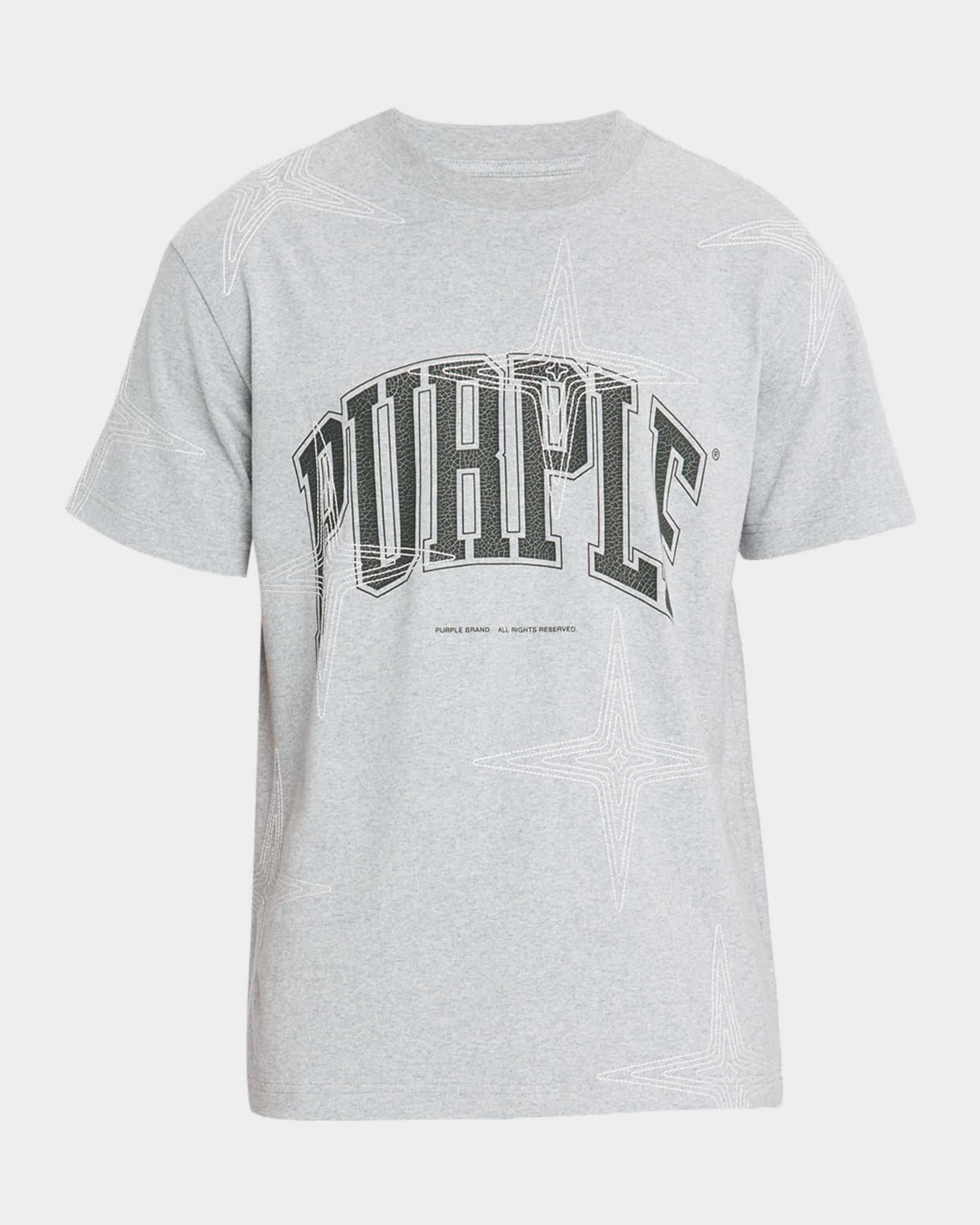 Men's Star Overlay Graphic Logo T-Shirt Product Image