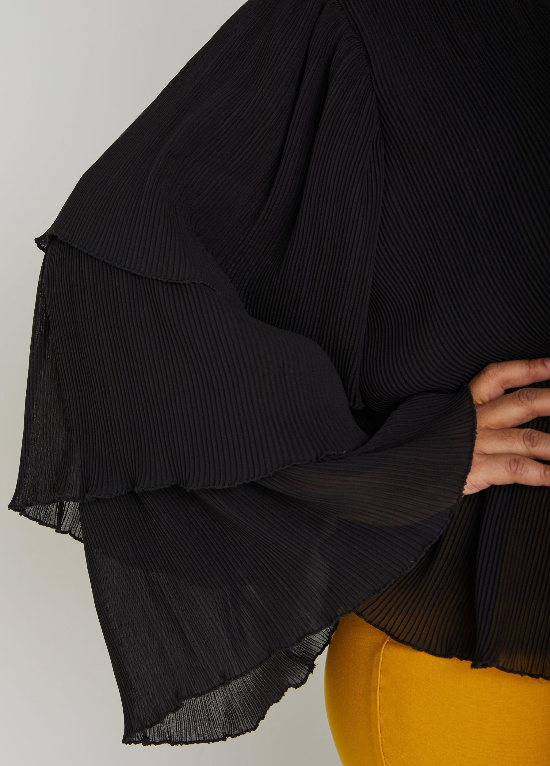 Tiered Pleated Blouse Product Image