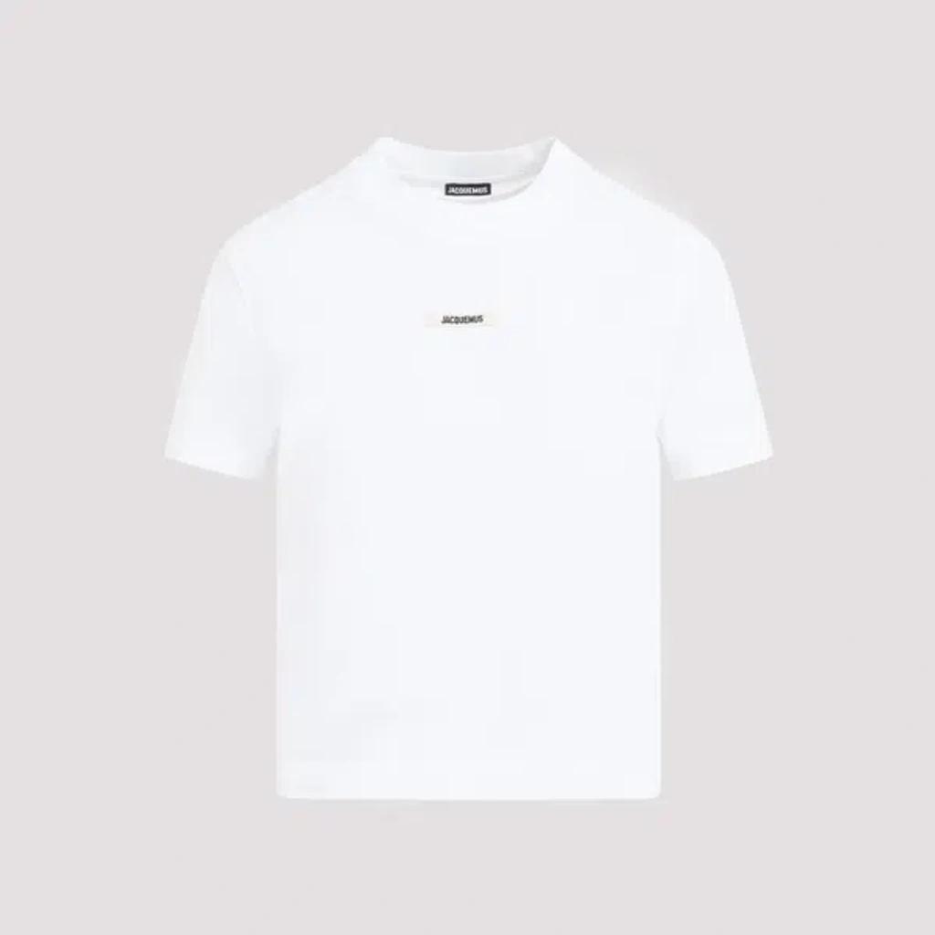 JACQUEMUS The Gros Grain T-shirt In White Product Image