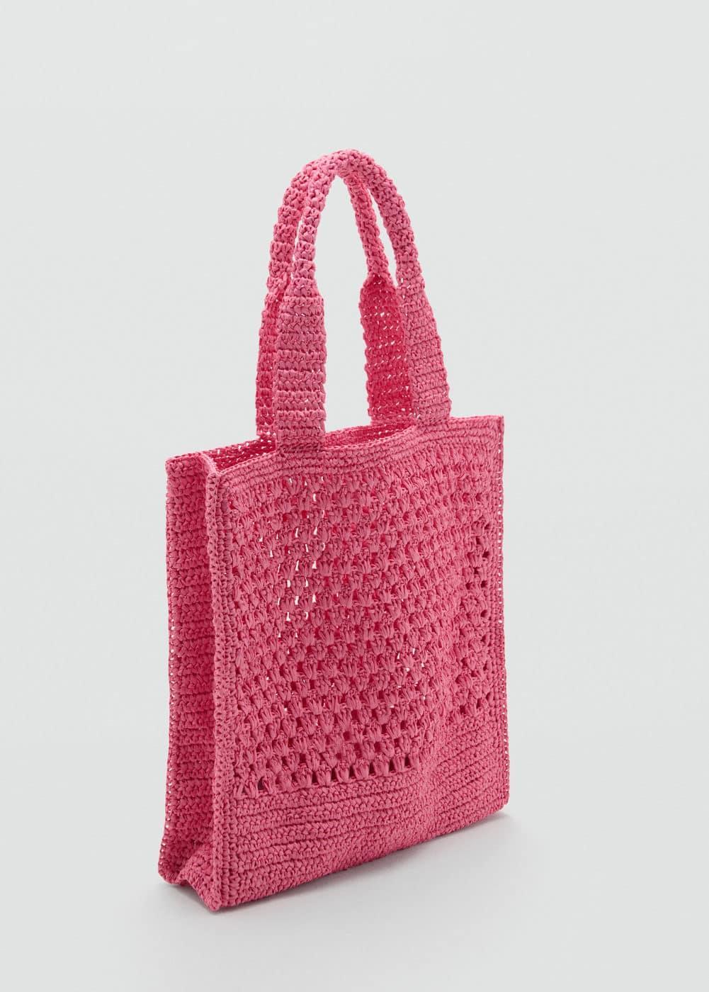 Natural fibre shopper bag - Women | MANGO USA Product Image