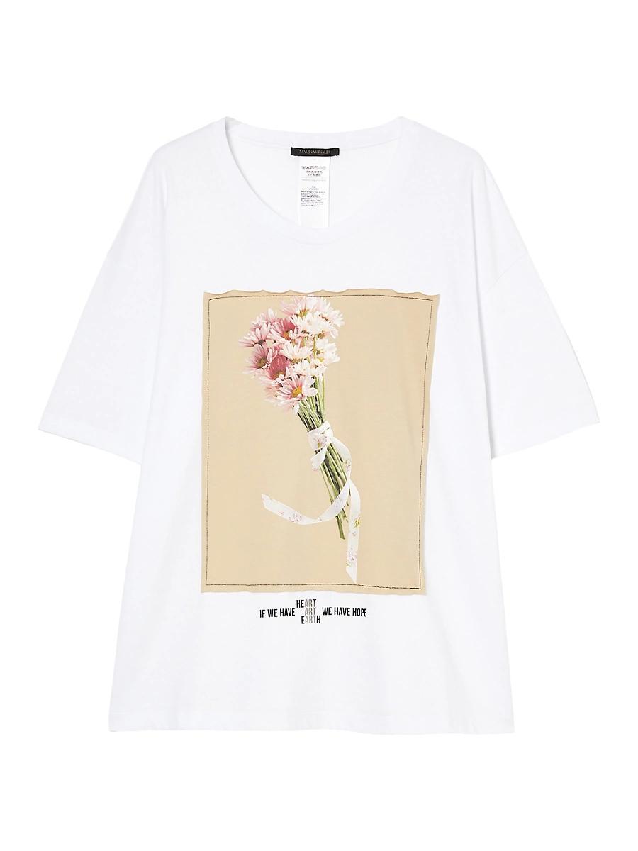 Womens Plus Fennec Floral Graphic T-Shirt Product Image