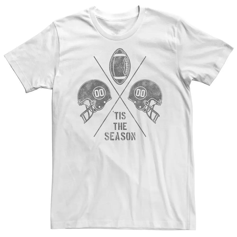 Big & Tall Tis The Season Football Tee, Men's,  Product Image