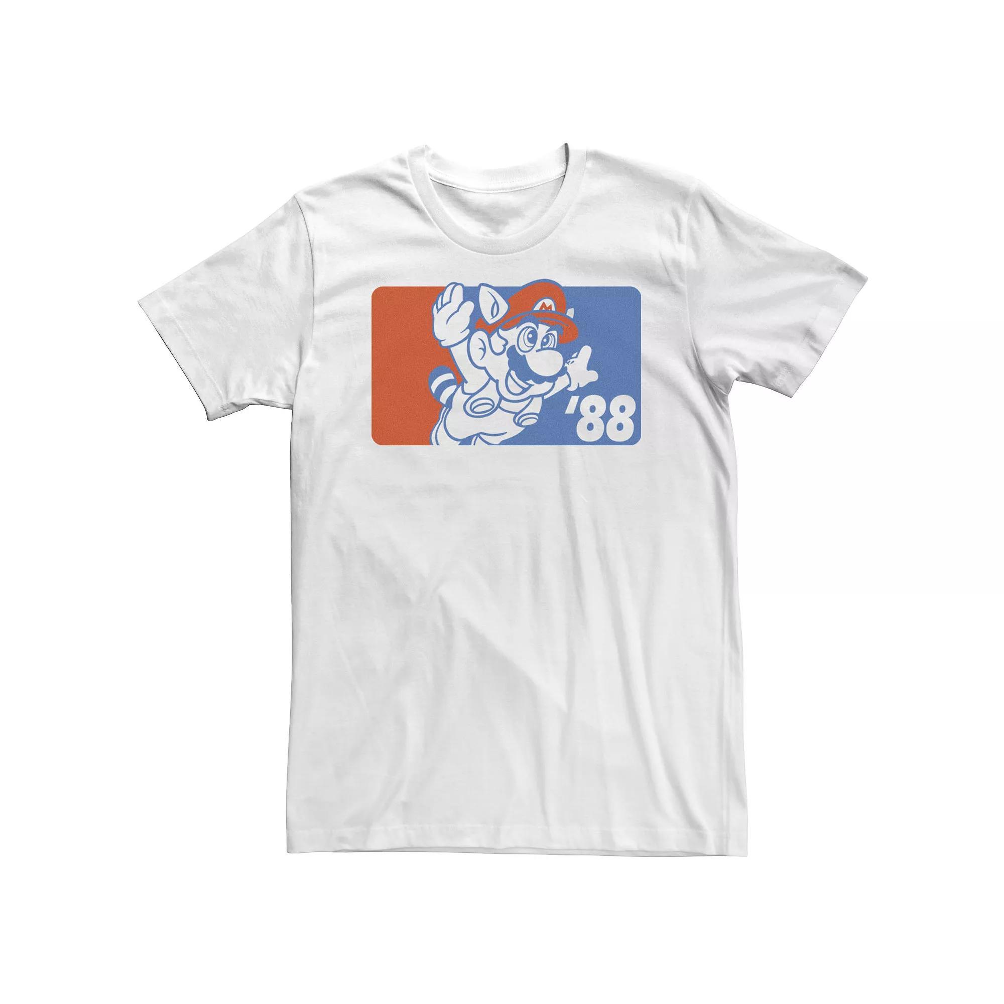 Big & Tall Nintendo Super Mario '88 Flying Outline Poster Tee, Men's,  Product Image