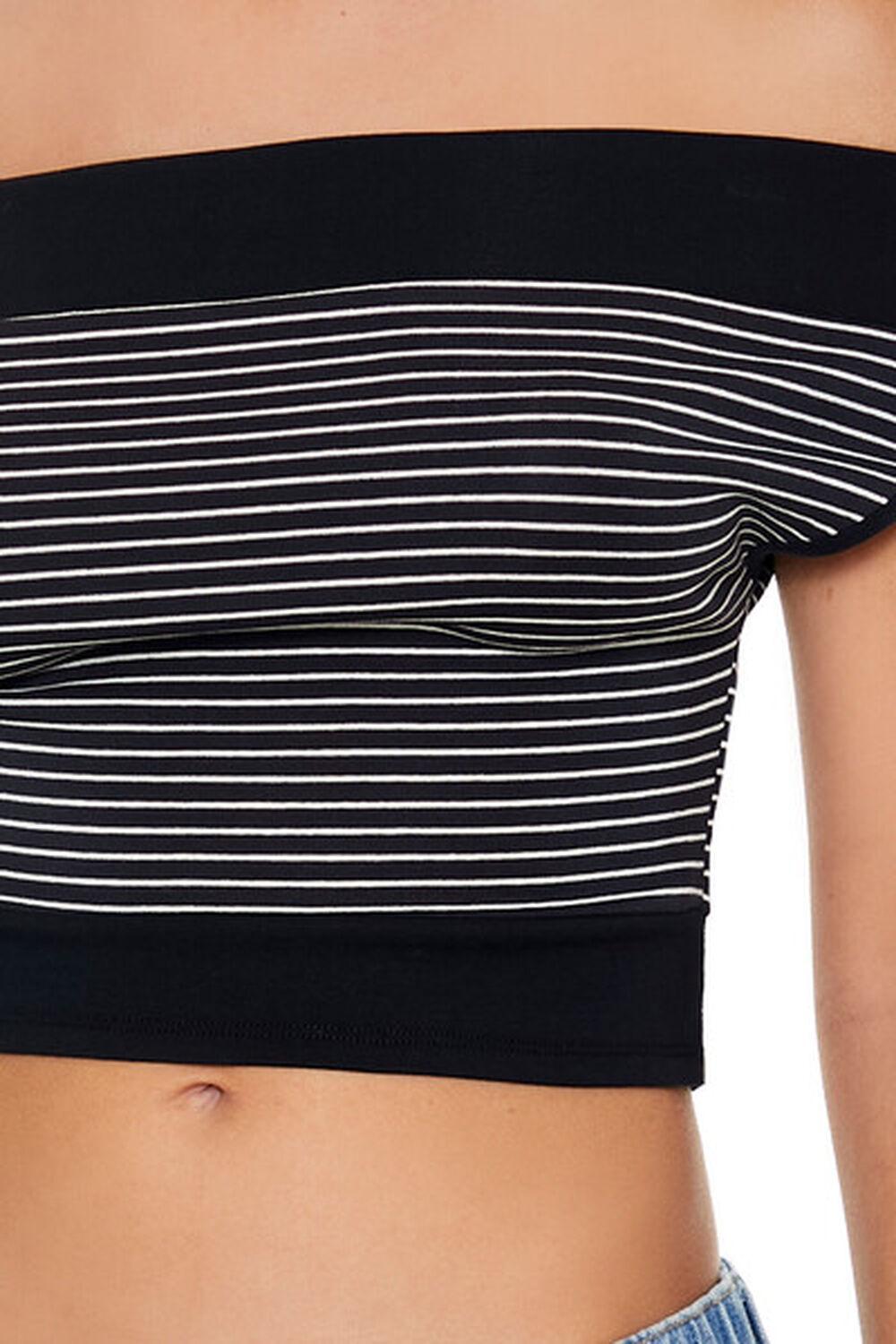 Striped Off-the-Shoulder Top | Forever 21 Product Image