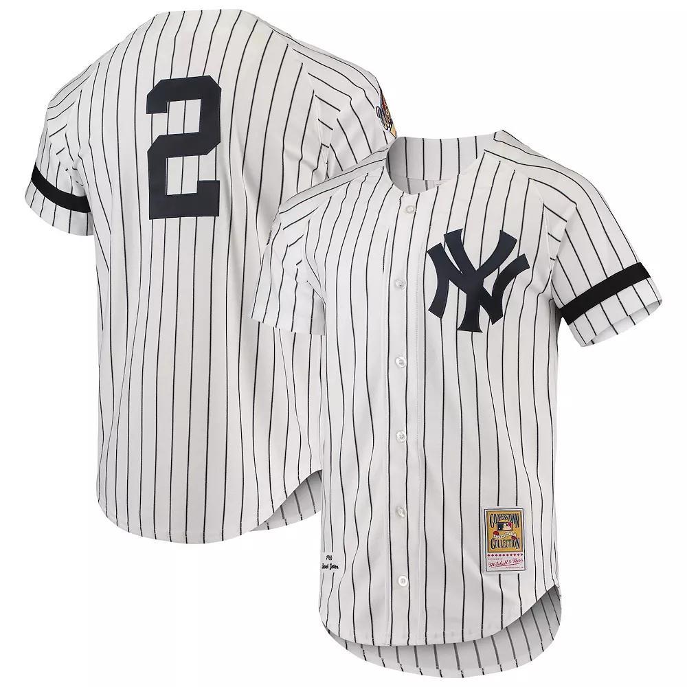 Men's Mitchell & Ness White New York Yankees Cooperstown Collection 1996 Authentic Home Jersey,  Product Image