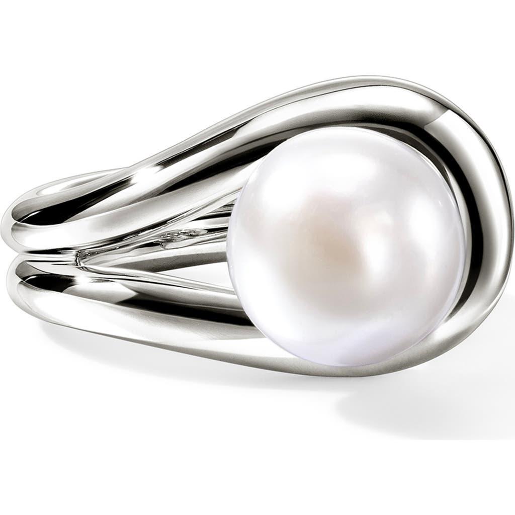 JOHN HARDY Surf Silver Ring With Freshwater Pearl In Sterling Silver Product Image