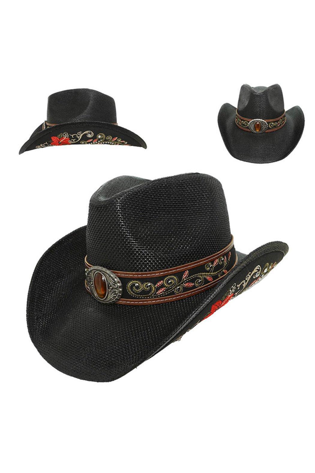 Embroidered Cowboy Hat Product Image