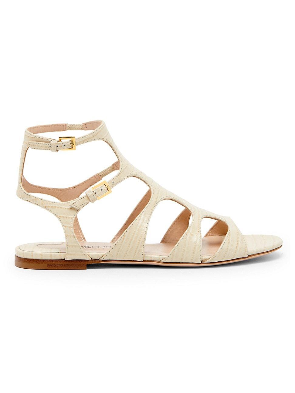 Womens Tejus Printed Leather Sandals Product Image