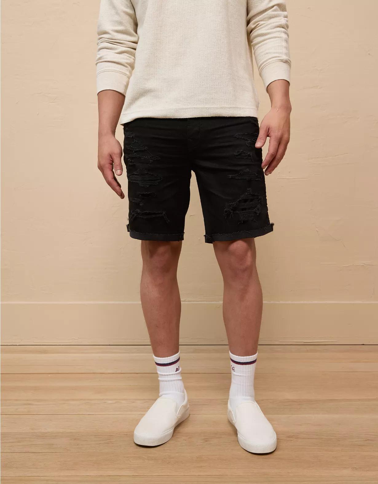 AE 9" AirFlex+ Patched Denim Short Product Image