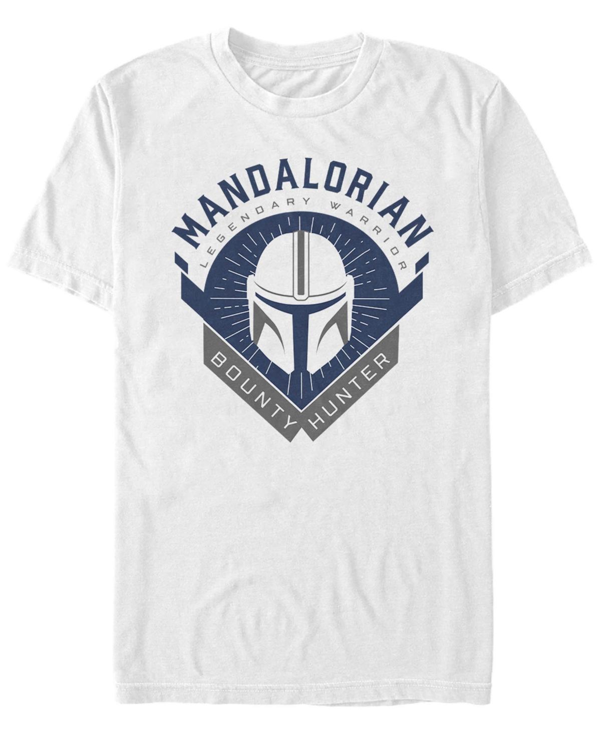 Men's The Mandalorian Warrior Emblem Tee, Size: 3XL, White Product Image