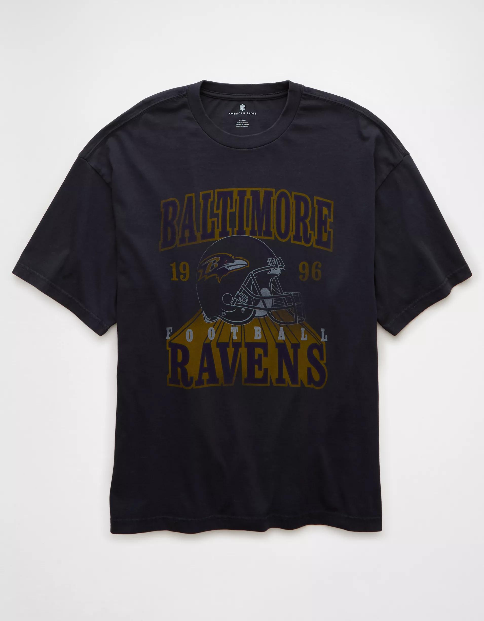 AE Boxy NFL Baltimore Ravens Graphic T-Shirt Product Image