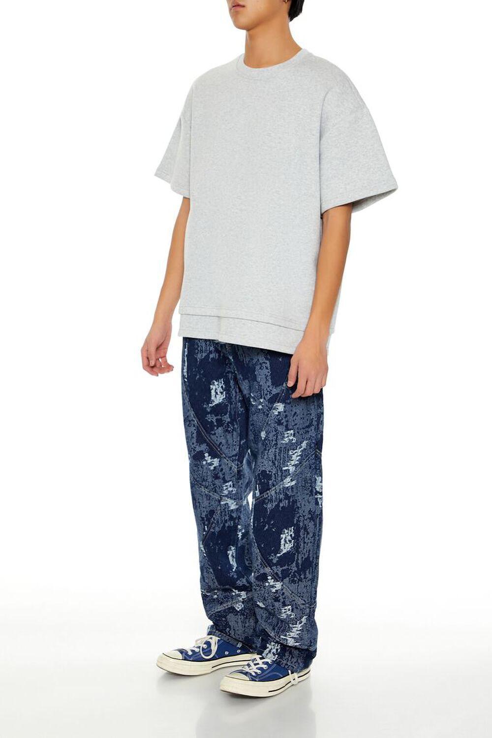 Jacquard Abstract Mid-Rise Jeans | Forever 21 Product Image