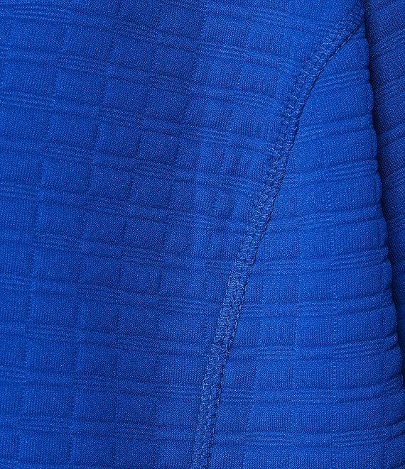 Allison Daley Plus Size 3/4 Sleeve Stand Collar Zip Front Jacket Product Image