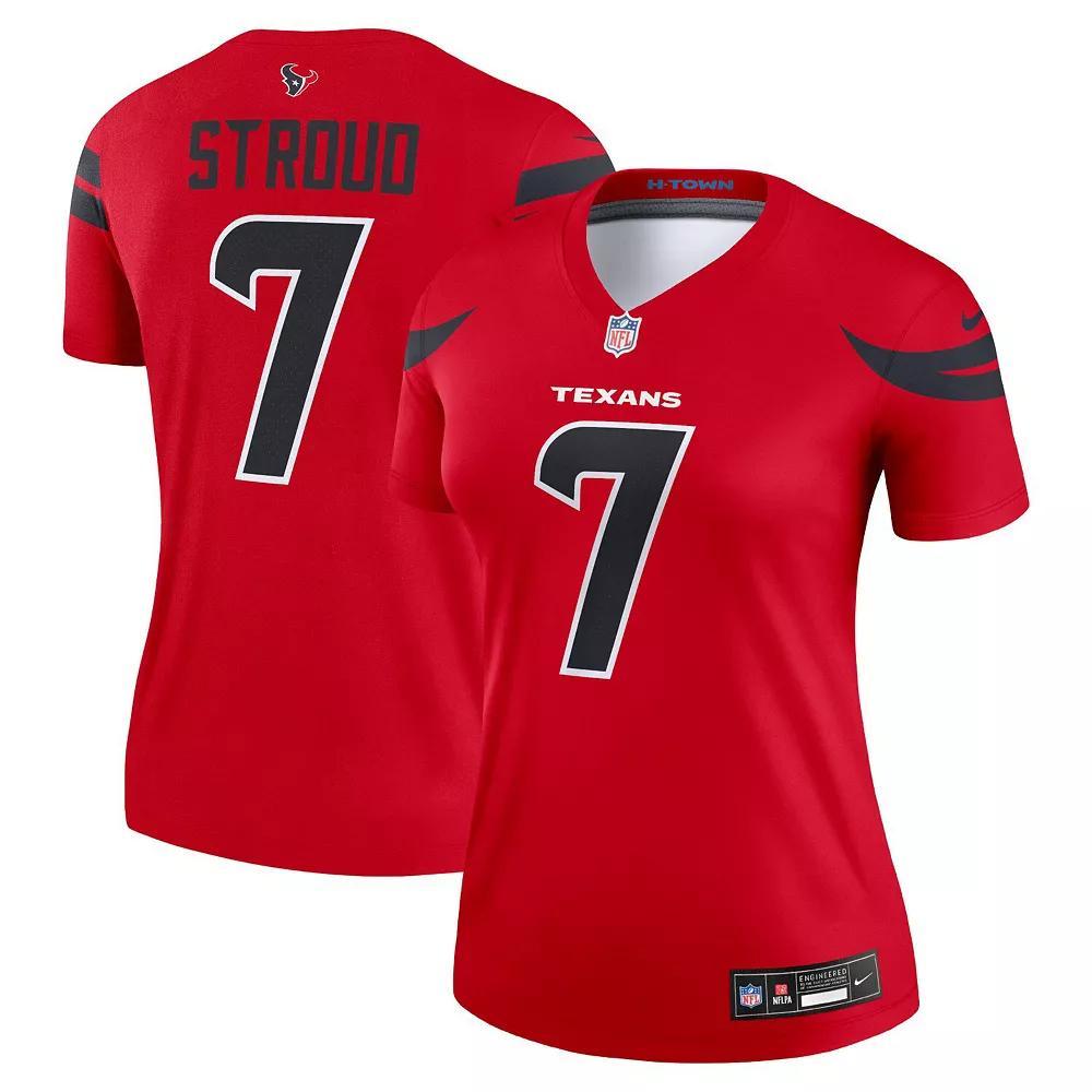 Women's Nike C.J. Stroud Red Houston Texans Alternate Legend Player Performance Top,  Product Image
