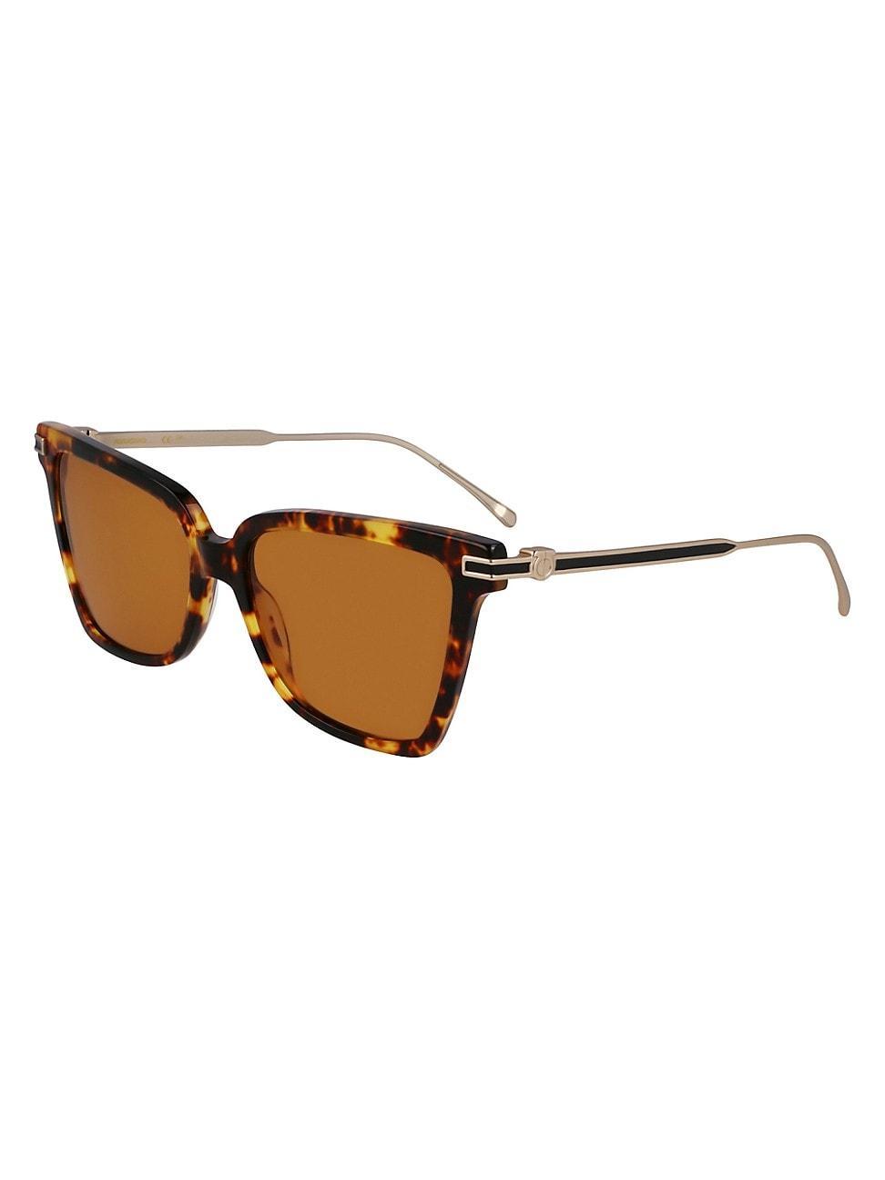 Womens Gancini 56MM Butterfly Sunglasses Product Image