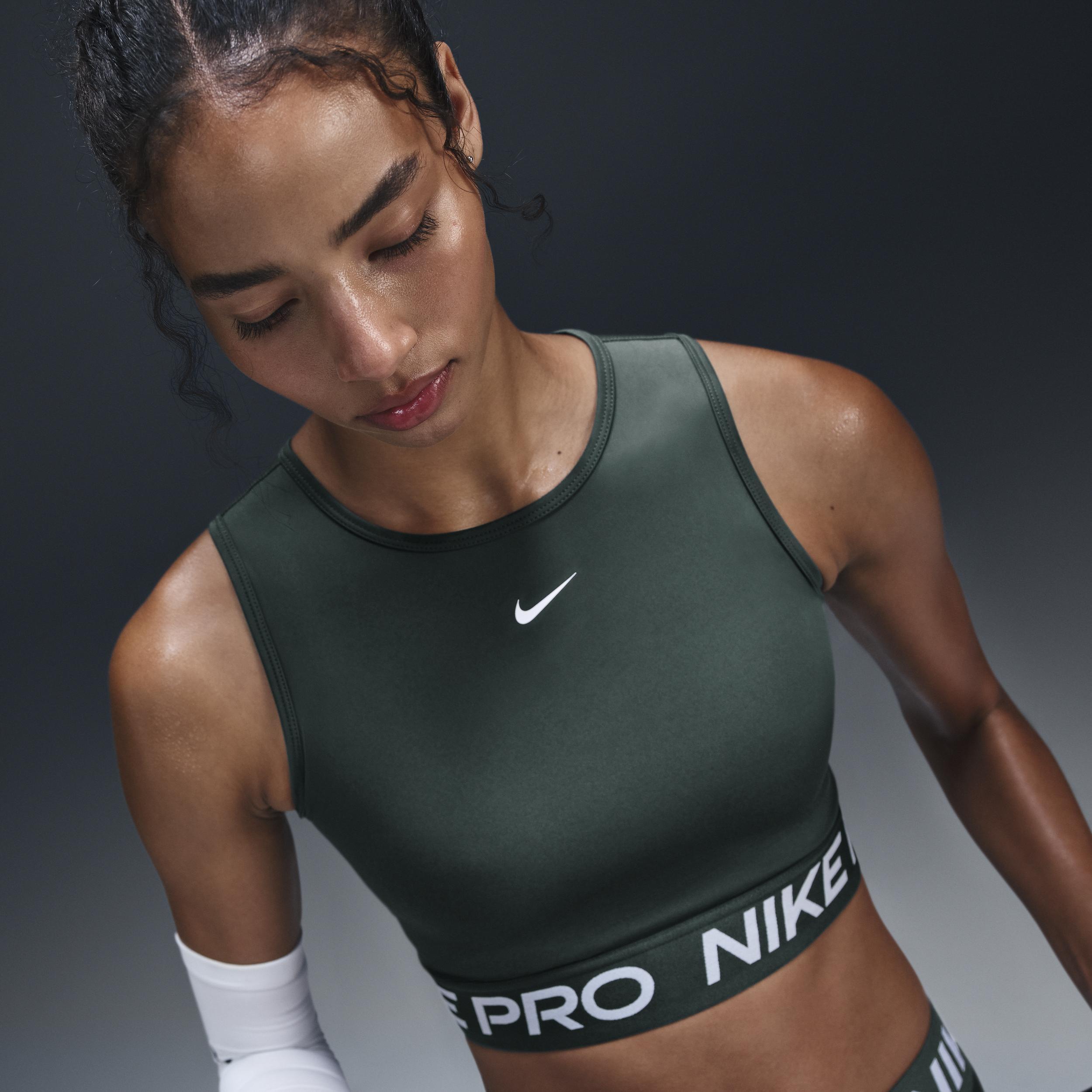 Womens Nike Pro Dri-FIT Crop Tank Top Product Image