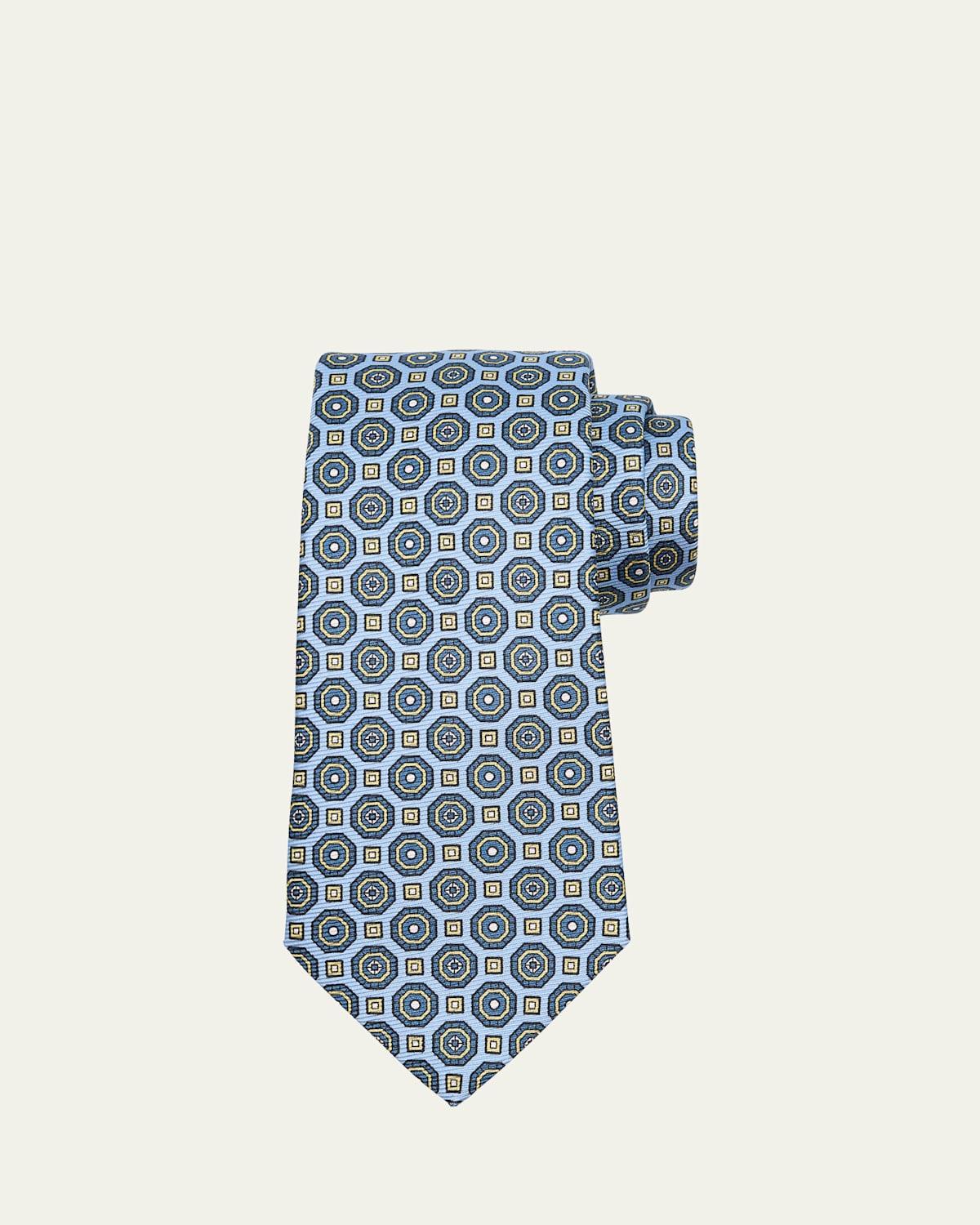 Mens Medallion Silk Tie Product Image