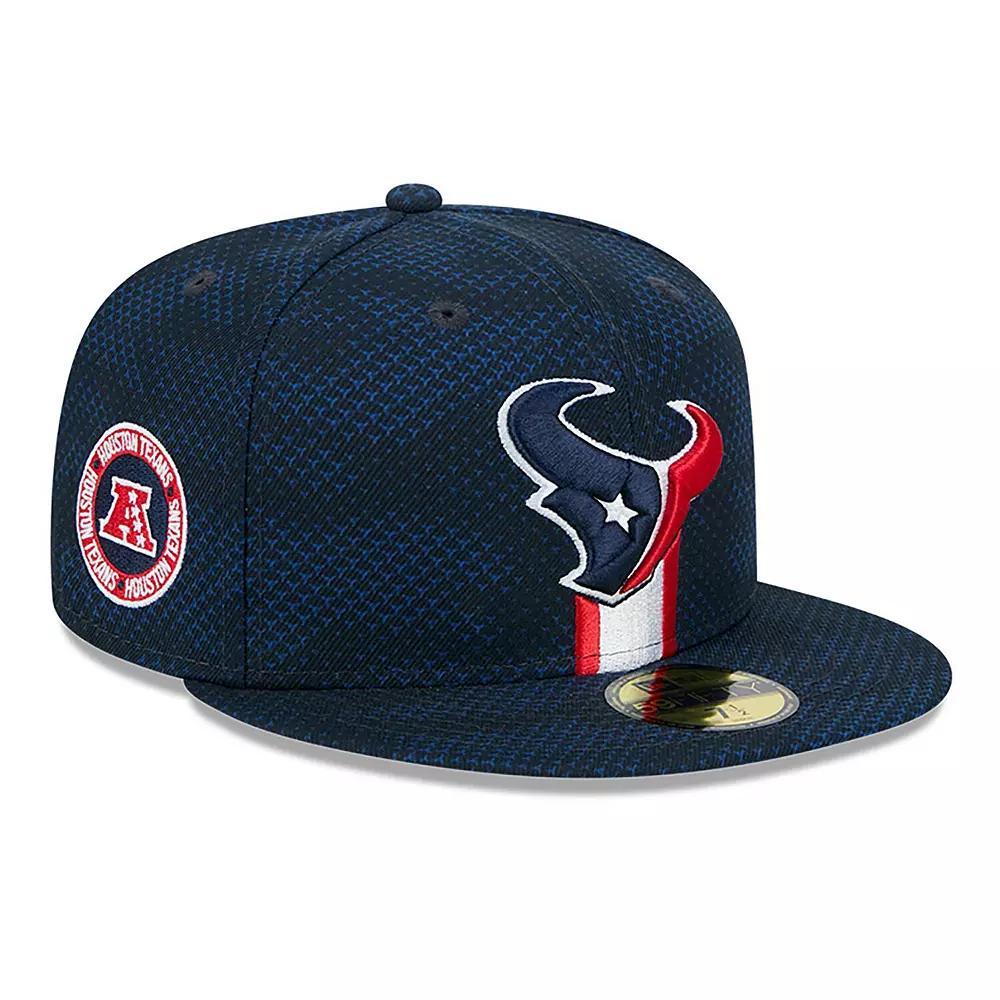 Men's New Era  Navy Houston Texans 2024 Sideline 59FIFTY Fitted Hat, Size: 7 1/2, Blue Product Image