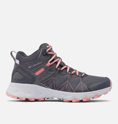 Columbia Peakfreak II Mid Outdry (Dark Grey/Dark Coral) Women's Shoes Product Image