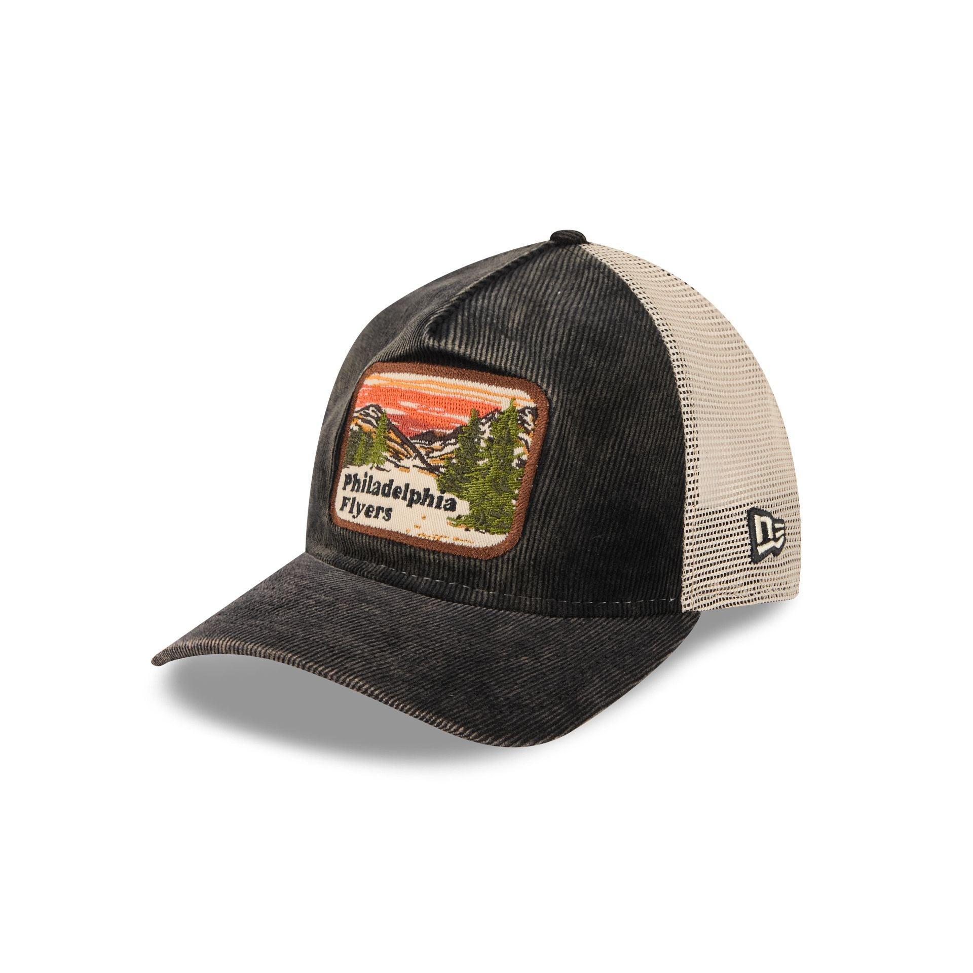 Philadelphia Flyers Vintage Landscape 9TWENTY A-Frame Trucker Hat Male Product Image