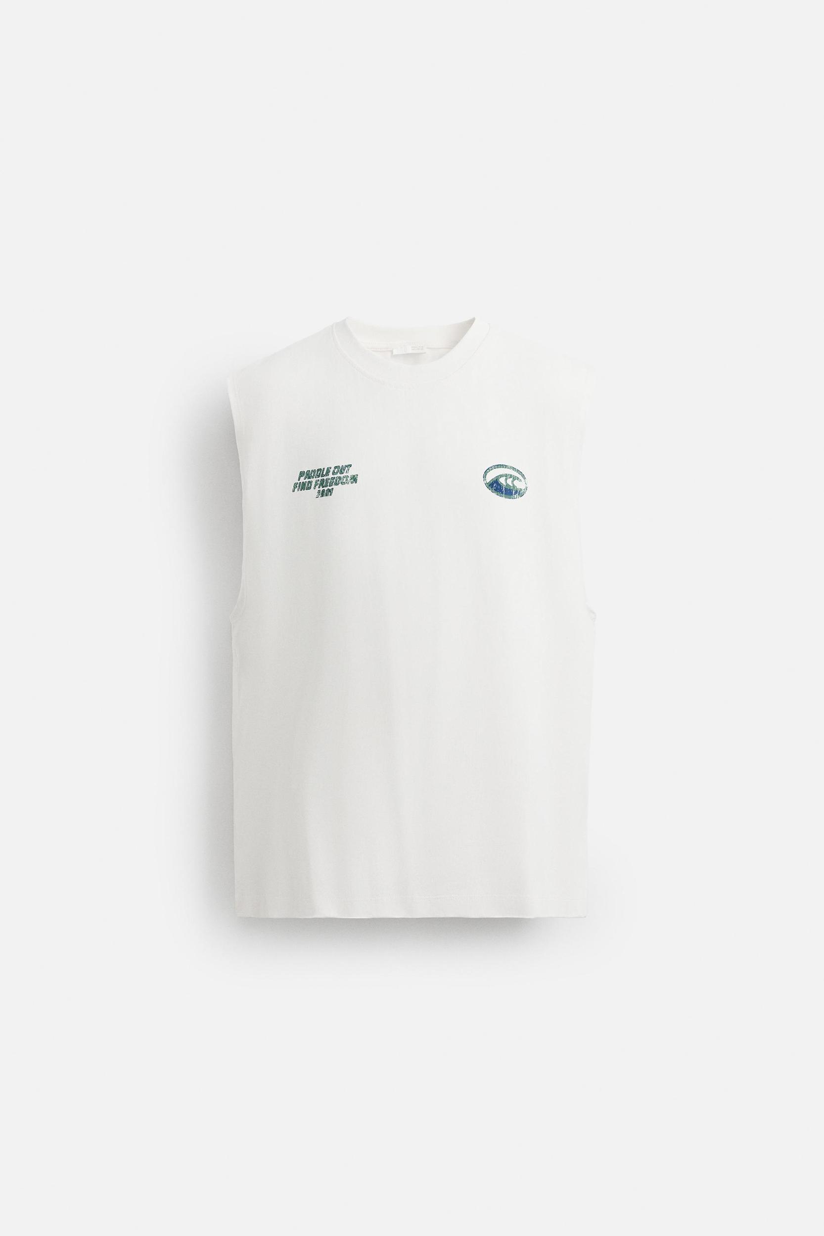 WASHED PRINT TANK TOP Product Image