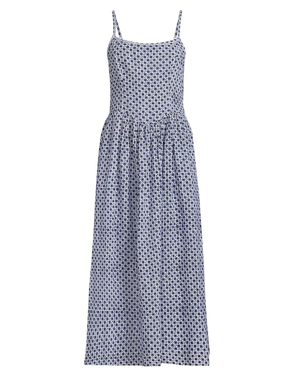 Womens Neroni Cotton-Linen Midi-Dress Product Image