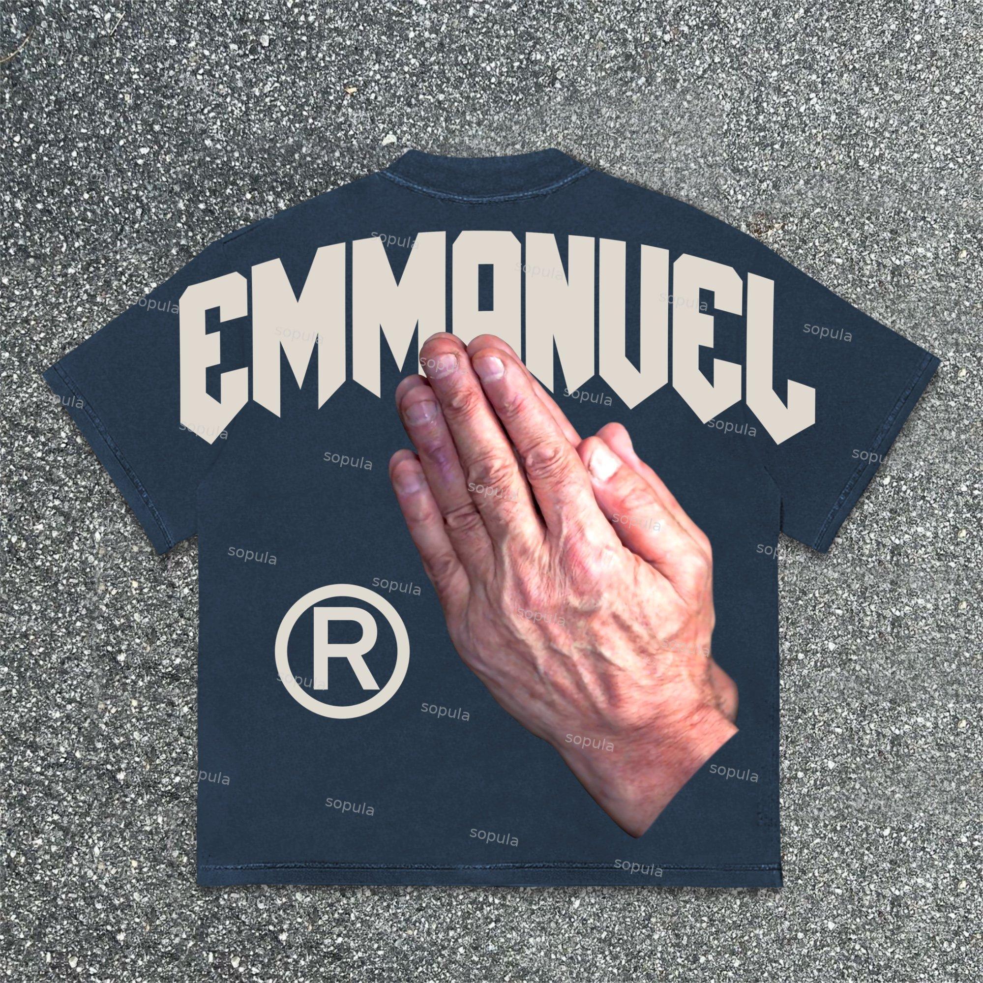 Sopula God Is With Me Graphics Cotton T-Shirt Product Image