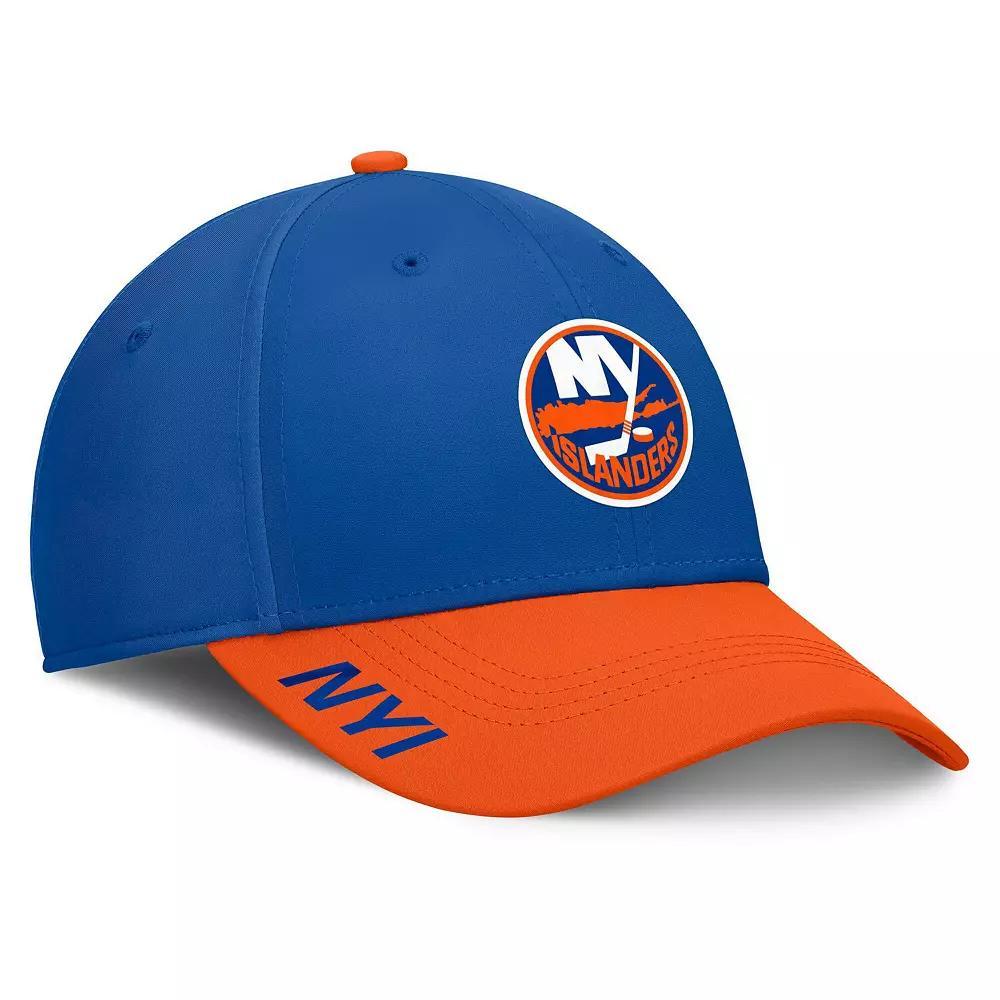 Men's Fanatics Royal/Orange New York Islanders Authentic Pro Rink Flex Hat, Size: Large/XL, Isl Blue Product Image