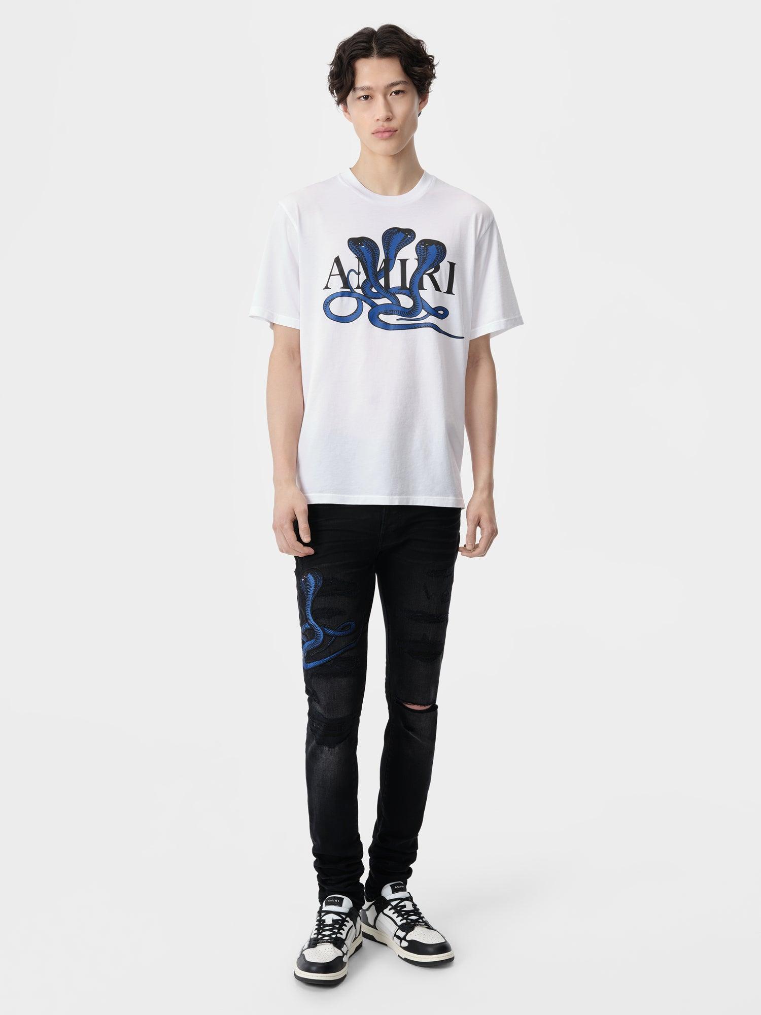 POISON TEE - White Blue Male Product Image